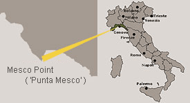 Map showing Meso Point