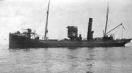 "Trawler "Chirsin" (captured from Germans) WW1